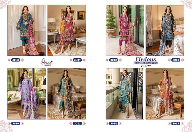 Firdous Exclusive Collection Vol 27 By Shree Pakistani Suits Catalog